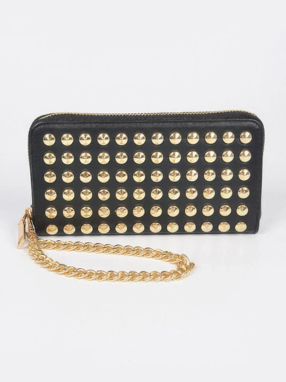 Studded Wallet With Chain